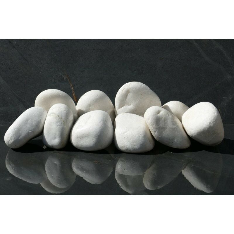 Gros Galet blanc 100-200 - pack 10 Galet