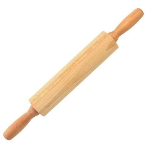 Gros rouleau à pâtisserie en hêtre double tête en bois bâton de farine boulette peau rouleau à pâtisserie ustensiles de cuisson