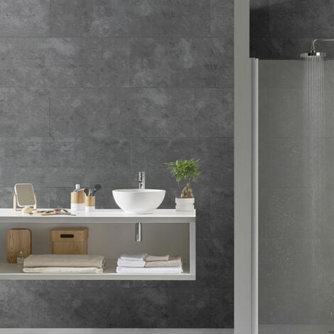 Grosfillex Kunststoffpaneele Element Compact 120 x 37,5 8 mm Beton anthrazit Paneele