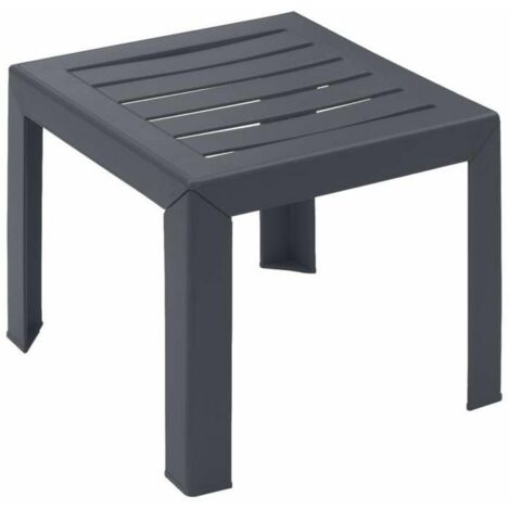 Grosfillex Miami table basse de jardin anthracite
