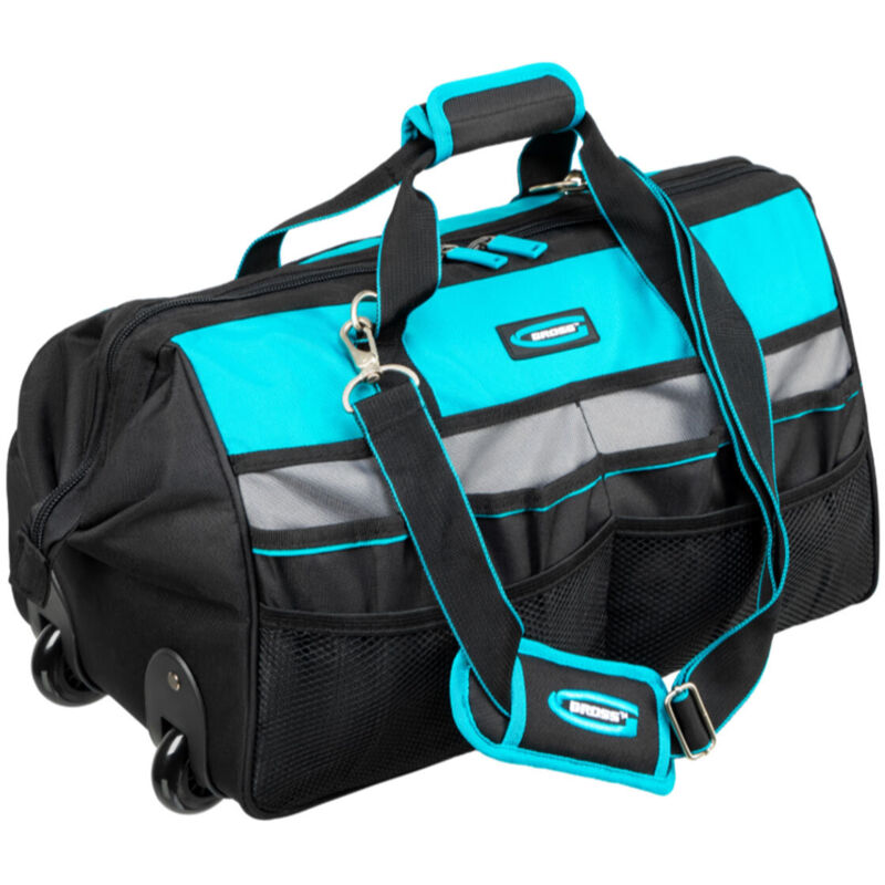 Gross - 902769 Tool Bag with wheels, telescopic handle and shoulder strap - 500×280×290 mm