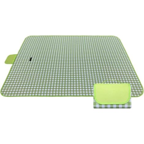 Groß, aber faltbar. Unsere Picknickdecke lässt sich auf bis zu 200 cm x 146 cm ausdehnen und bietet damit ausreichend Platz für Ihre Familie (grün).