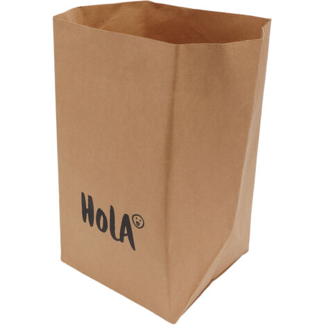 Große Einkaufstasche aus Kraftpapier, waschbar, HOLA-Muster, für Küche und Haushalt, extra groß
