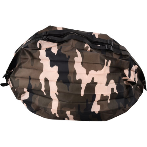 Große, faltbare, wasserdichte Aufbewahrungstasche, tragbarer Unisex-Reiserucksack in Tarngrün