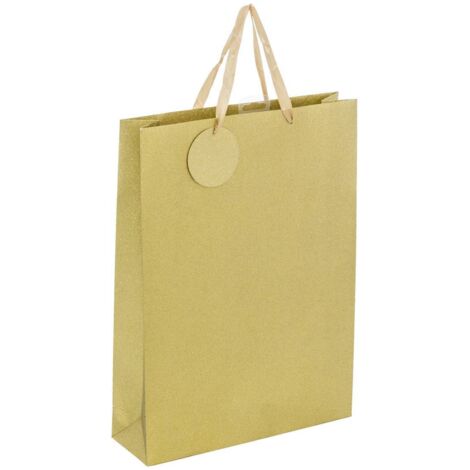 Große Glitzer-Geschenktasche Gold - Feeric lights & christmas