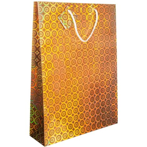 Große Laser-Geschenktasche - Golden