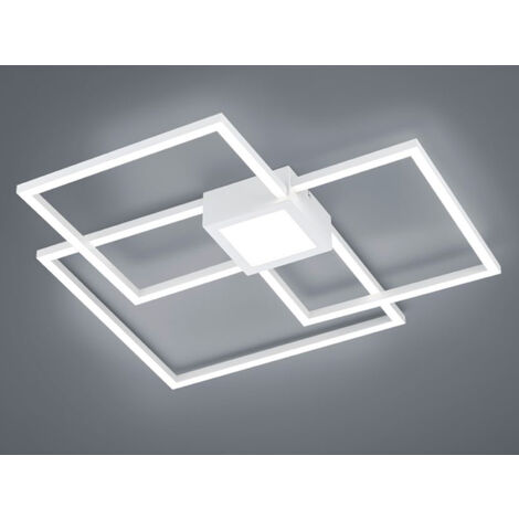 Große LED Deckenleuchte HYDRA dimmbar & extra flach Weiß, Breite 65cm