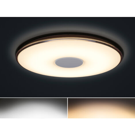 Große LED Deckenleuchte TOKYO flach mit Fernbedienung dimmbar, Ø60cm