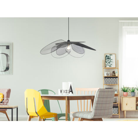 Große LED Pendelleuchte mit ausgefallenem Gitter Lampenschirm, Ø 87cm