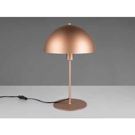 Große LED Tischleuchte aus Metall Coffee in Pilzform, Höhe 45cm