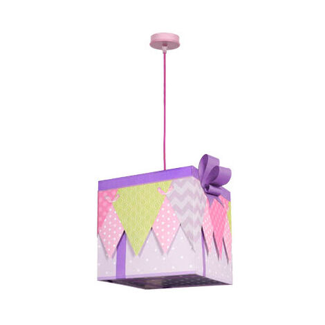 Große Pendelleuchte Lilac Gift Series 1xE27 (30x30x30cm)