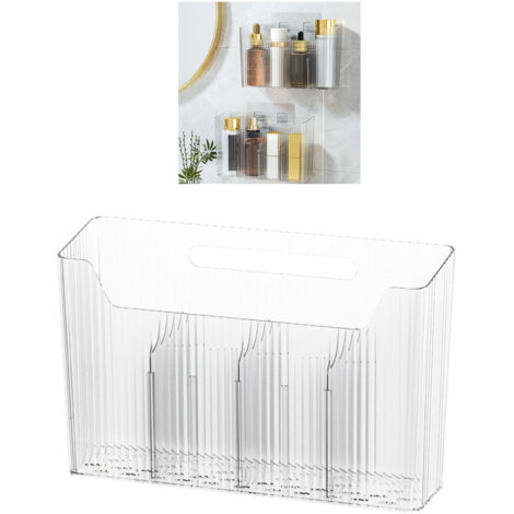 Große, selbstklebende Wandaufbewahrungsbox für Haustiere, kein Bohren erforderlich, für Küche/Badezimmer