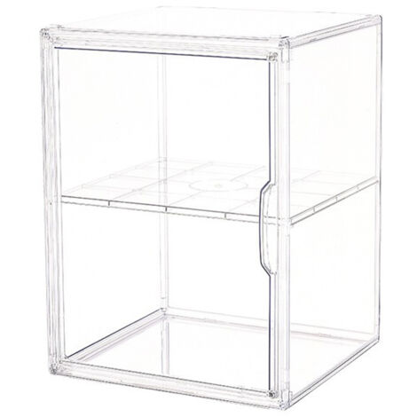 Große, transparente Vitrine Modell 888 mit Regalen für Figuren - Hohes Speichervolumen, antistatische Vitrine für Sammler (Komplettes Set + Versandkarton)