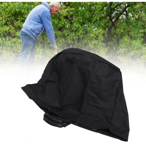 Großer 33-Gallonen-Gartensack/Laubsack: PVC-Aufbewahrungssack mit elastischem Rahmen und Gummigriffen, hohes Fassungsvermögen, schwarz, 56 x 46 cm, multifunktional, faltbar für den Transport.