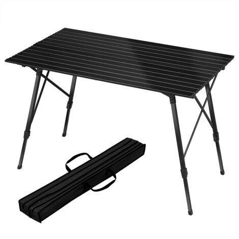 Großer Campingtisch Aluminium klappbar 120x68,5 cm stabil Outdoor Tragetasche