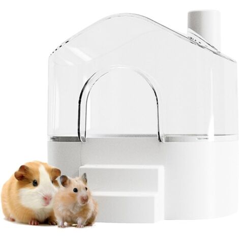 Großer Hamstersandkasten für Hamster, Rennmäuse und andere Kleintiere (weiß)