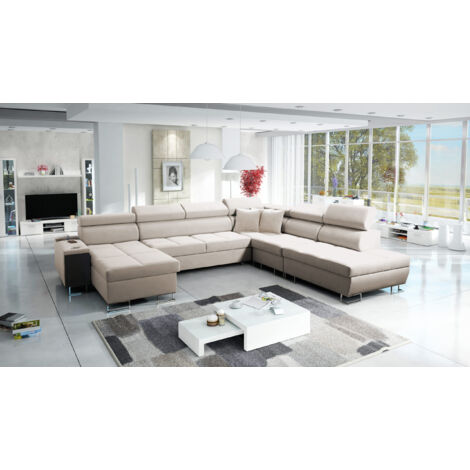 Großer multifunktionaler Eckschrank Morena X,  Uttario Velvet Beige Links