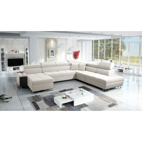 Großer multifunktionaler Eckschrank Morena X,  Uttario Velvet Ecru Links