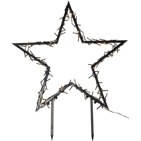 Großer Outdoor-Leuchtstern ,Spiky', Netzbetrieb, Timer, 140 Lichtquellen, H 73cm, B 60cm