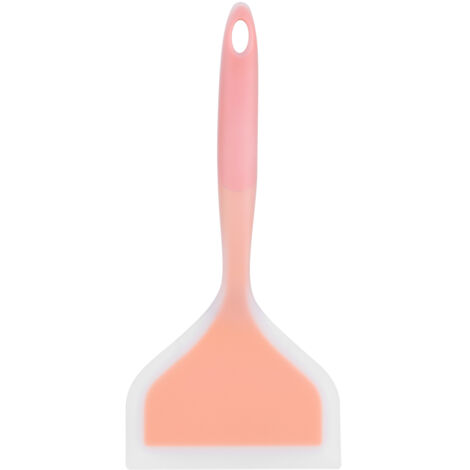 Großer Silikonspatel mit Antihaftbeschichtung zum Backen, für Kuchen, Pizza und Steaks - Küchenutensil (Orange)