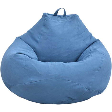 Großer Sitzsackbezug, schlichtes und farbenfrohes Design, für den Innenbereich, ohne Polsterung, für Erwachsene und Kinder.