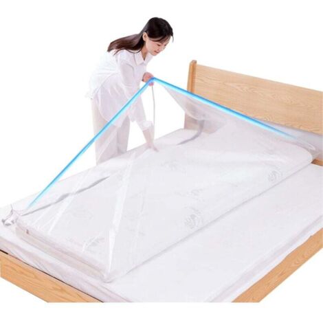 Großer Vakuum-Aufbewahrungsbeutel für Matratzen, Kleidung, Matratzen auf 80 % komprimiert, keine Vakuumpumpe erforderlich (220 x 100 cm)