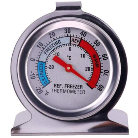 Großes Kühlschrankthermometer mit Haken für Gefrierschrank und Kühlschrank