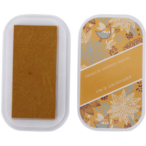 Großes rotes und goldenes Metallic-Stempelkissen für DIY-Scrapbooking