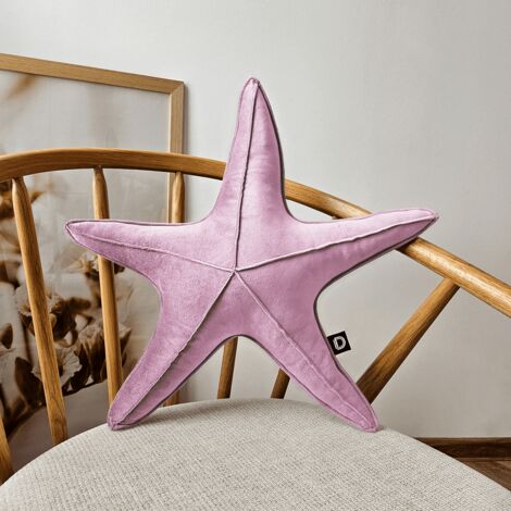 Großes Samt-Seesternkissen VE2269  rosa
