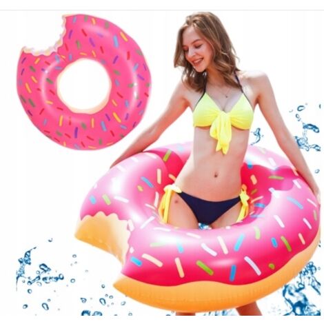 GROSSES SCHWIMMRAD ROSA DONUT 90CM