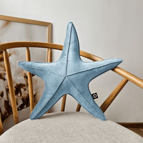 Großes Seesternkissen VELVET VE2260  blau