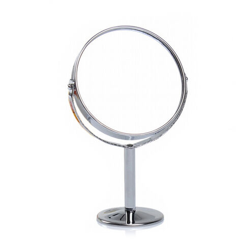 Grossissement Circulaire Maquillage Miroir Double 2 Face Forme Ronde Cosmétique Rotatif Miroir Loupe Miroir Miroir,Round