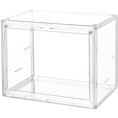 Großvolumige Vitrine mit transparenter Staubschutzhaube für Modelle und Sammlerstücke