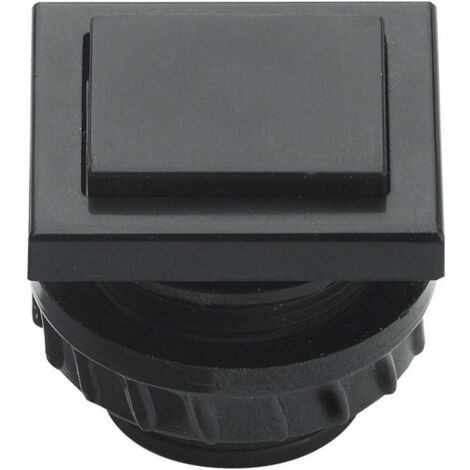 Grothe 61045 Tasto per campanello 1 parte Nero 12 V/1,5 A