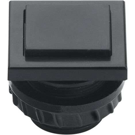 Grothe 61045 Tasto per campanello 1 parte Nero 12 V/1,5 A