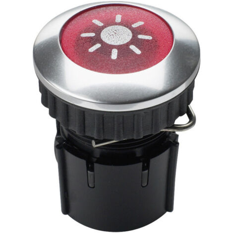 Grothe 63022 Klingeltaster Aluminium beleuchtet IP54