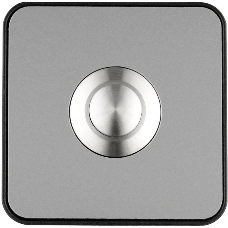 Grothe - 64181 Sonnette optique acier inoxydable, noir