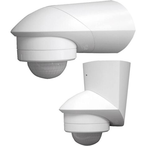 Grothe – Détecteur de mouvement PIR 360° pour intérieur et extérieur – Portée 12m – Montage apparent – IP55 – Relais blanc - X92933