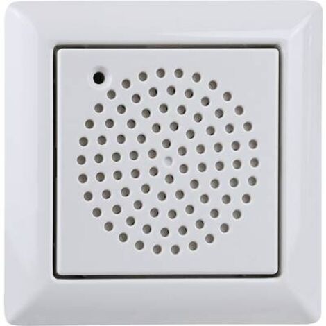 Grothe Kit de carillon sans fil UP-FG 230ws, encastré, blanc, sans fil, 43740
