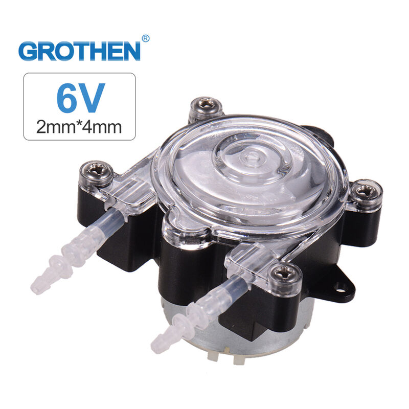 Grothen Dc 6V Diy Pompe De Dosage Mini Peristaltiques Tete De Dosage Autoamorcante Fonction Grande 65Ml / Min De Debit Pour Aquarium Lab Analyse