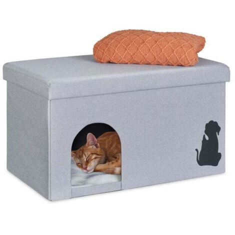 Grotta per gatti con coperchio
