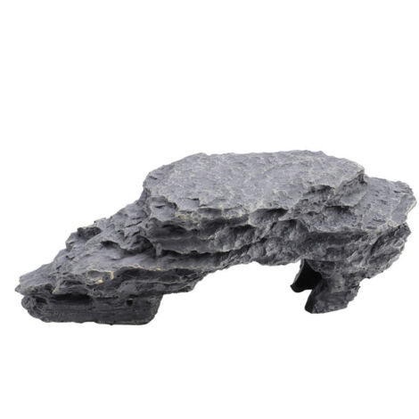 Grotte de Cachette pour Tortue Aquarium Reptile - Décoration Habitat Basking