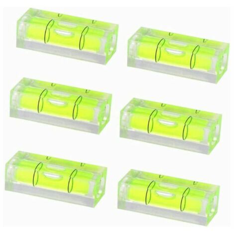 GrouopM 10 Stück grüne Wasserwaage, quadratisch, Mini-Wasserwaage, kleine Wasserwaage, Holzbearbeitung, Holzschnitzerei, Mini-Wasserwaage, Mini-Möbelwaage