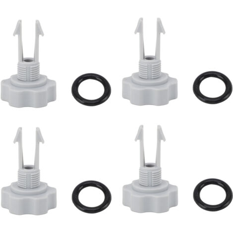 Groupe de 4 valves de décompression et joints O pour pompes à filtration de piscine - Intex 25002