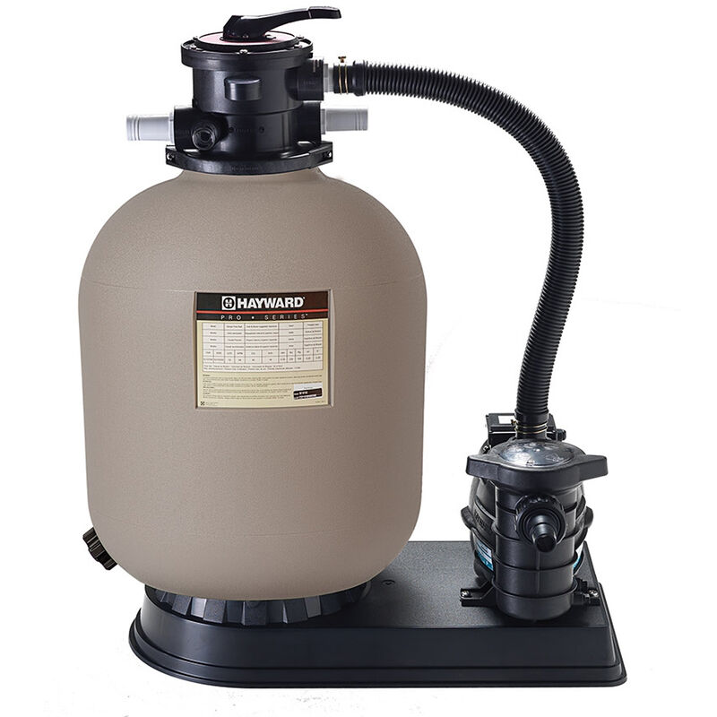 Groupe de filtration 8m3/h avec pompe et filtre à sable Hayward s210t8105