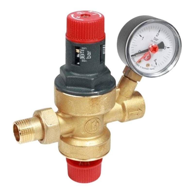 Groupe de remplissage automatique Giacomini m/f 1/2 avec manomètre R150MY003