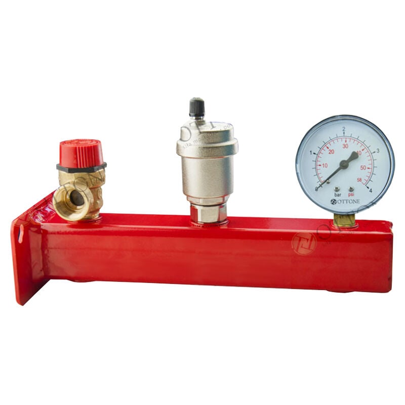 6 bar Groupe sécurité 3/4' chaudière chauffe jusqu'à soupape 50kw vent manomètre