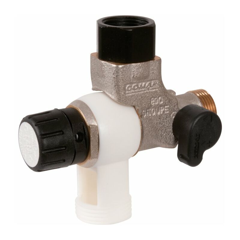 Comap - Groupe de sécurité coudé - Inox - Reverso 3/4'