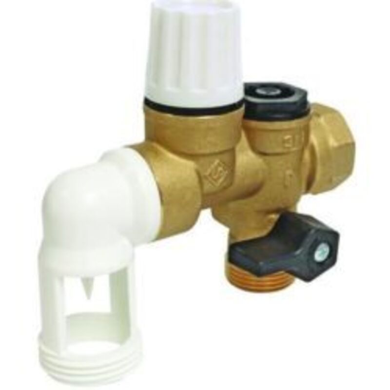 Groupe de sécurité coudé / horizontal 20/27 - 3/4 '+ siphon offert - 601011204 Somatherm