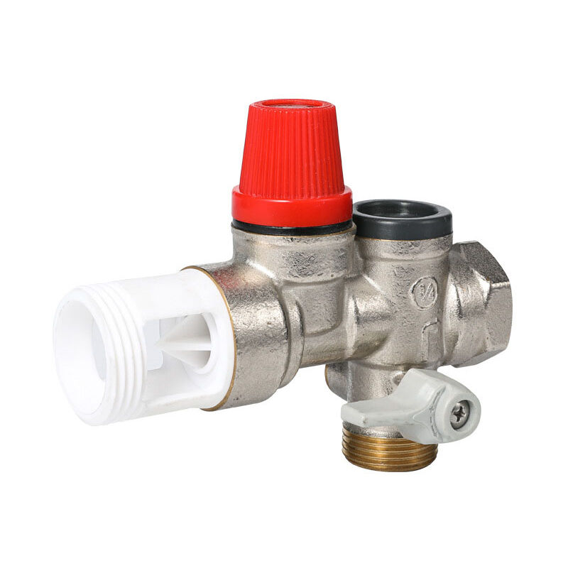 Groupe de sécurité laiton droit pour chauffe eau, cumulus - 20x27 ou 3/4' - 889006-01